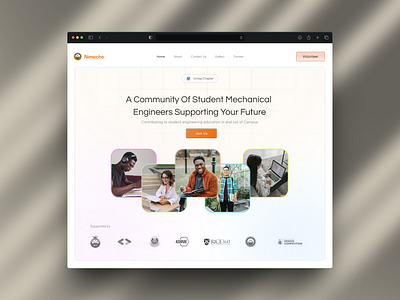 Web Hero Section For Nimeche hero hero section landing page webpage website