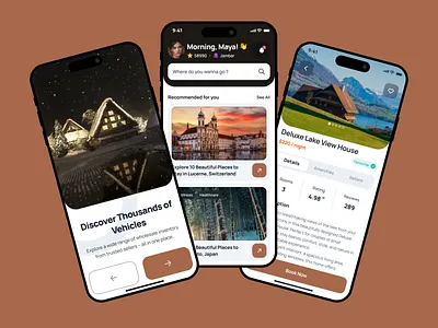 Stayora – Find Beautiful Places to Stay app design booking app clean ui detail page figma find stay home page mobile app new design onbording stay app stay booking app tranding design ui design uiux user friendy