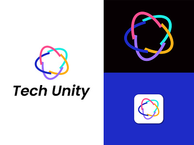 Tech logo design 3d 3d logo animation apps logo brand identity branding design elegant design graphic design illustration logo logo trends minimalist logo motion graphics ui