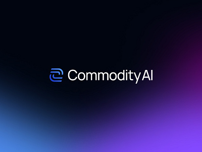 Commodity AI - Logo Design a logo branding connection design graphic design illustration logo logo design logos logotype s logo startup logo tech ui