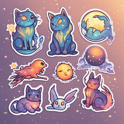 CalestiaCat art calestia calestiastyle cat design sticker stickerpack