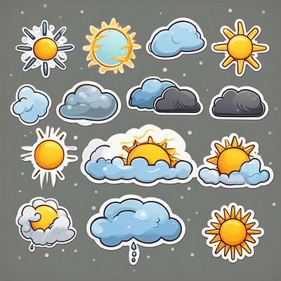 WeatherStickerpack art pack sticker stickerpack weather weathersticker