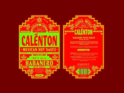 Mexican Hot Sauce Packaging Design bold design brand identity branding colorful creative gourmet food hot sauce logo packaging packaging design product design red red background spicy food spicy food branding traditional food visual identity