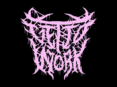 Get To Work brutal death metal graphic design metal metalcore rock typeface vector wordmark