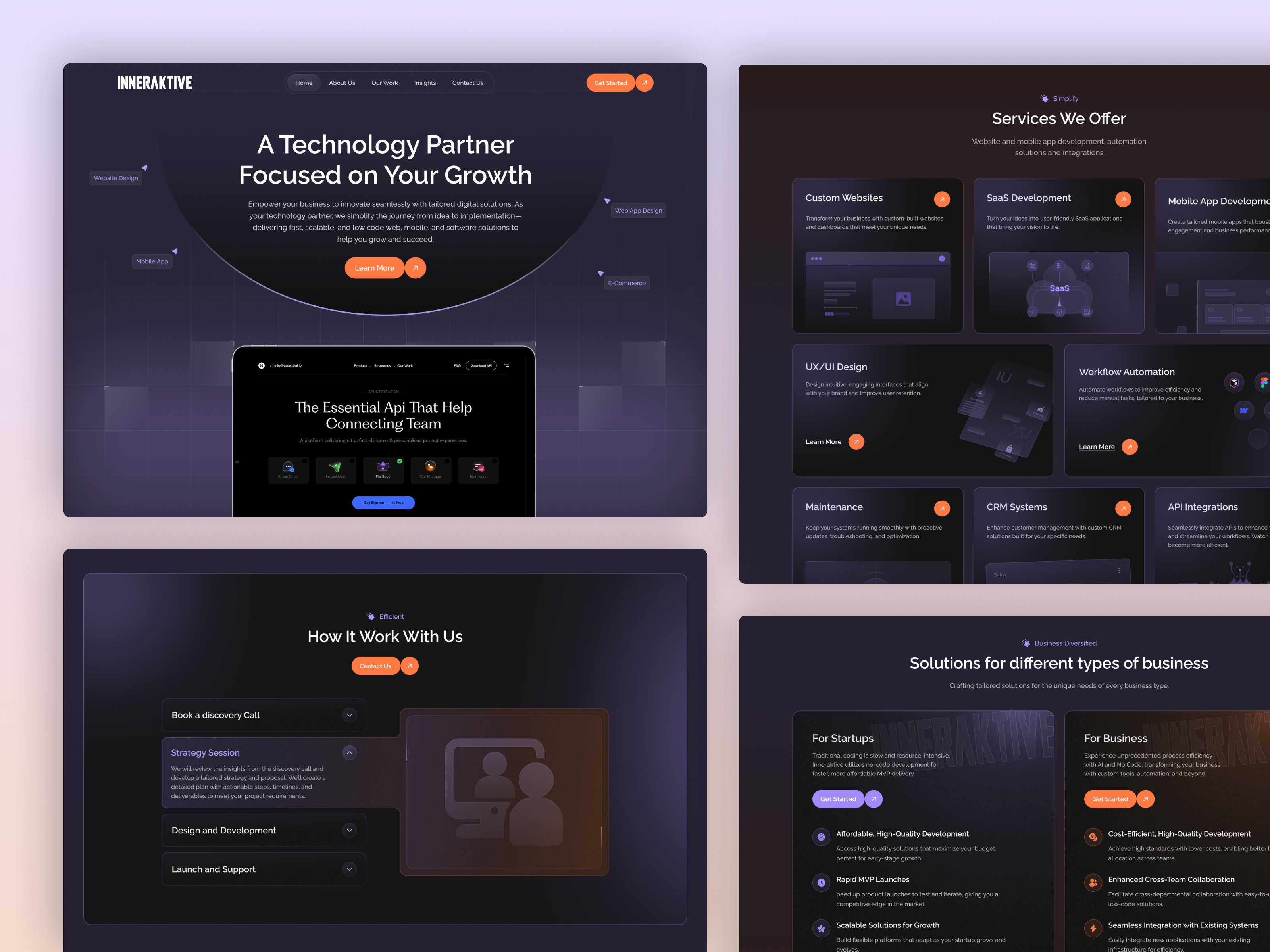 Example of Agency Website Design
