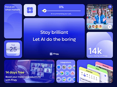 Animated Bento Grid for AI Assistant aftereffects ai aiassistant animatedui animation bentogrid branding dashboardui design gridlayout motion graphics ui uidesign uiinspo