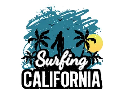 Surfing California | California Dreaming | Surfing T shirt | Tee beachwear california beach california design california surf california t shirt coastal fashion illustration ocean vibes pacific coast print summer fashion summer tee surf life surfboard design surfer apparel surfing t shirt surfwear typography wave rider west coast style