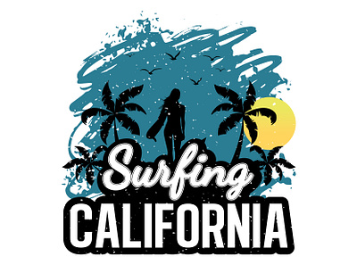 Surfing California | California Dreaming | Surfing T shirt | Tee beachwear california beach california design california surf california t shirt coastal fashion illustration ocean vibes pacific coast print summer fashion summer tee surf life surfboard design surfer apparel surfing t shirt surfwear typography wave rider west coast style