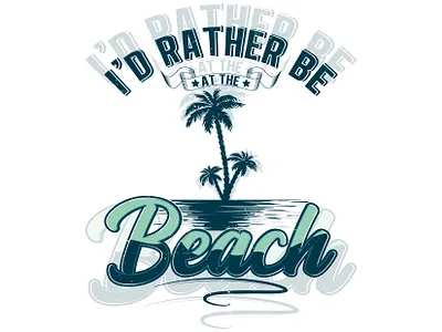 Beach Shirt | Beach Lover Gift | Summer Style | Shirt beach t shirt beach trip outfit beachwear coastal clothing holiday shirt id rather be beach id rather be beach tshirt illustration island life ocean vibes print sea life seaside style summer fashion summer t shirt sun and sand surf tee tropical shirt typography vacation t shirt