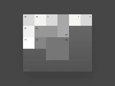 frame – 12 greyscale grid palette system