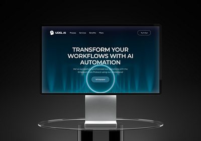 AI Agent Landing Page ai ai agent ai agent landing page animation design landing page ui