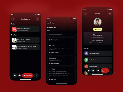 Job Finder Mobile App best app design creative job freelance app job board job finder job finder mobile app job management job mobile app job portal job search job search mobile app list job mobile app modern app ui