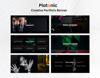 Minimal Creative Portfolio Banner banner design creative creative portfolio banner minimal minimal design portfolio ui design