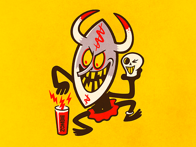Zombie branding design graphic design illustration logo