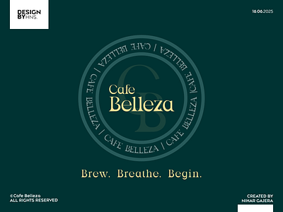 Branding Drop: Cafe Belleza – A Taste of Sophistication belleza branding cafe coffee identity visual visual identity