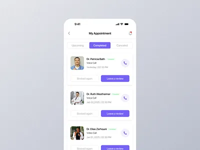 My Appointment Mobile App Ui app appointment dashboard appointment design appointment details appointment experience appointment interface appointment mobile appointment option appointment page appointment setting appointment view appointment widget graphic design mobile my apointment screen my appointment my appointment ui screen ui