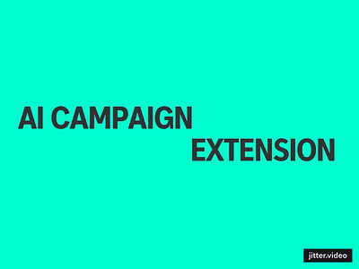 AI campaign extension adds animation art direction branding design graphic design marketing paid marketing social media