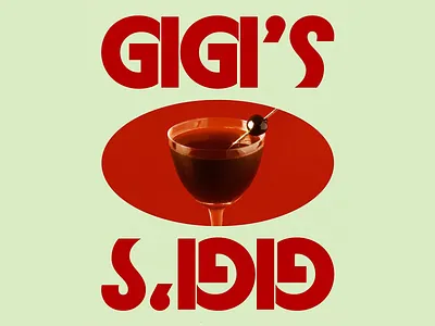 Bold Retro Cocktail Identity bar concept brand visuals cocktail identity concept branding drink menu editorial style elegant palette graphic composition minimal layout mirrored text moody lighting playful design red accent retro retro branding stylish graphics type experiment typography upscale bar vintage logo