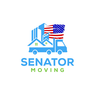 SENATOR MOVING REAL STATE COMPANY LOGO brand launch