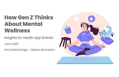 How Gen Z Thinks About Mental Wellness data storytelling data visualization figma presentation gen z research mental health research mental wellness presentation design strategic design user insights ux health app strategy
