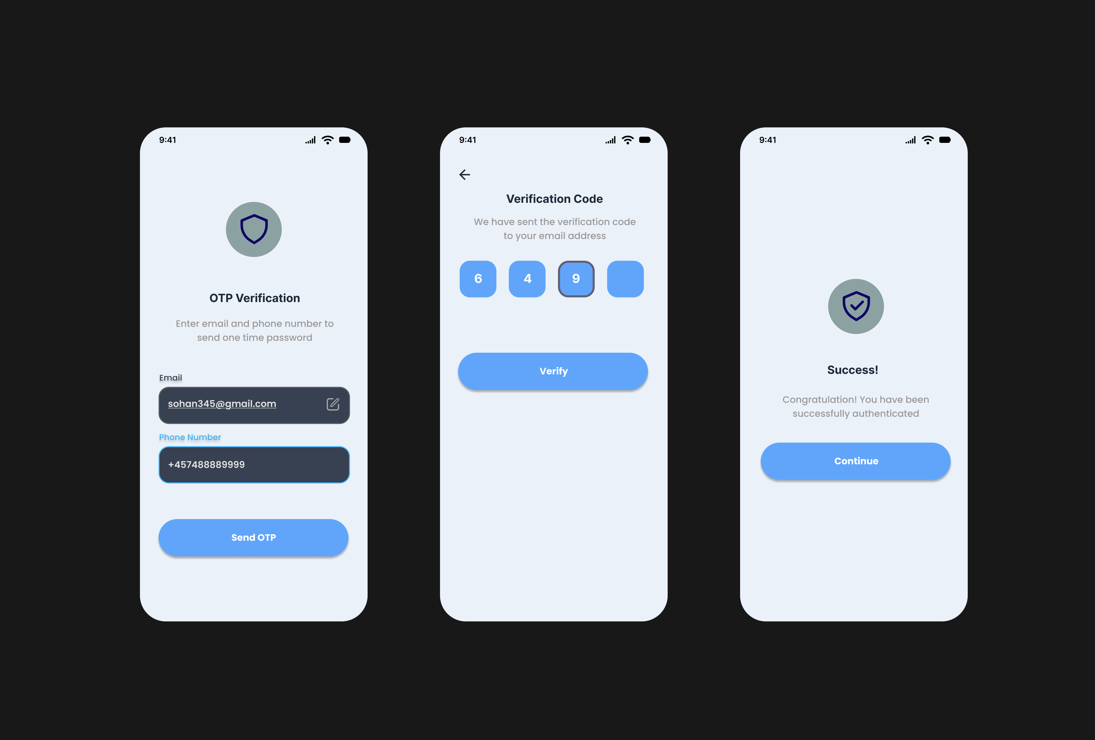 Mobile App – OTP Verification Screen app design app screen design app ui clean ui figma login ui minimal minimal design mobile app onboarding otp screen screen design ui ui design ux design