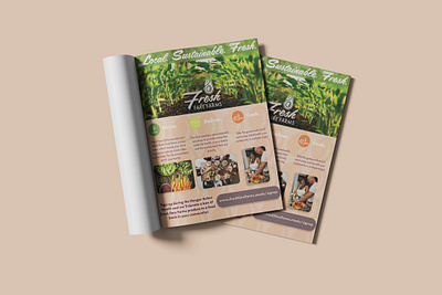 Fresh Fare Farms Magazine Ad & Social Media Carousel advertisement branding graphic design typography