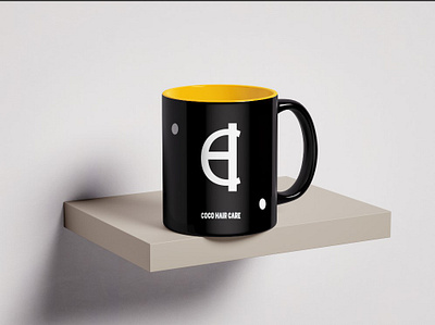 Coco Hair Care Mug Mockup Design branding graphic design mockup photoshop