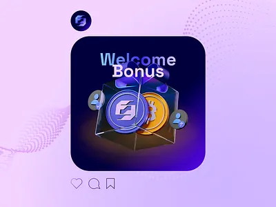 Crypto Bonus Branding Concept blockchain design bonus program branding branding concept coin iconography component crypto bonus crypto branding crypto currency crypto visual digital finance finance fintech branding loyalty concept referral bonus reward system user engagement welcome bonus