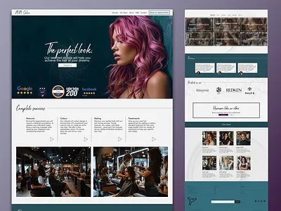 Website for Hair Salon ✦ MM Salon framer web design website design