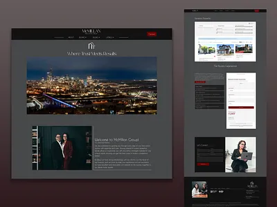 Website for Real Estate Agents ✦ McMillan Real Estate Group framer web design website website design
