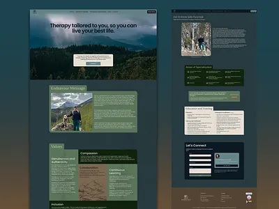Website for Psychology Services ✦ Endeavour framer web design website website design