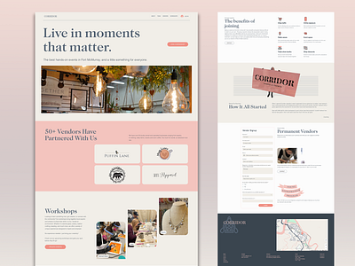 Website for Retail Store ✦ Corridor framer web design website website design