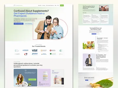 Website for Pharmacist ✦ TrueWell Naturals framer web design website website design