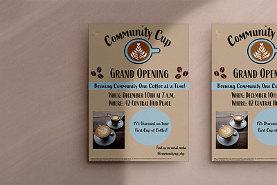 Community Cup Flyer advertisement branding flyer graphic design typography