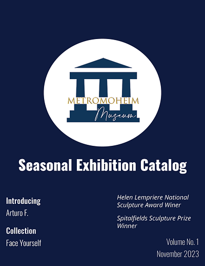 Metromheim Museum Seasonal Exhibition Catalog advertisement graphic design print design