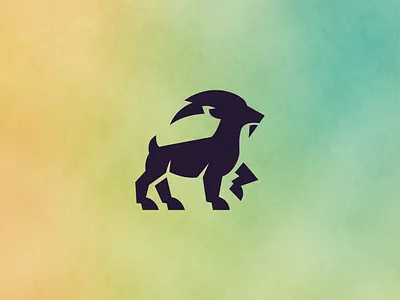 Electric Goat animal branding electric goat logo graphic design logo minimal