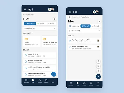 Customer Facing Portal - File Management That Fits Your Pocket files folders management mobile responsive tabs upload ux