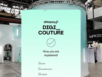 Afterpay Tablet App Design afterpay app confirmation fashion interaction interface register tablet ui uiux ux