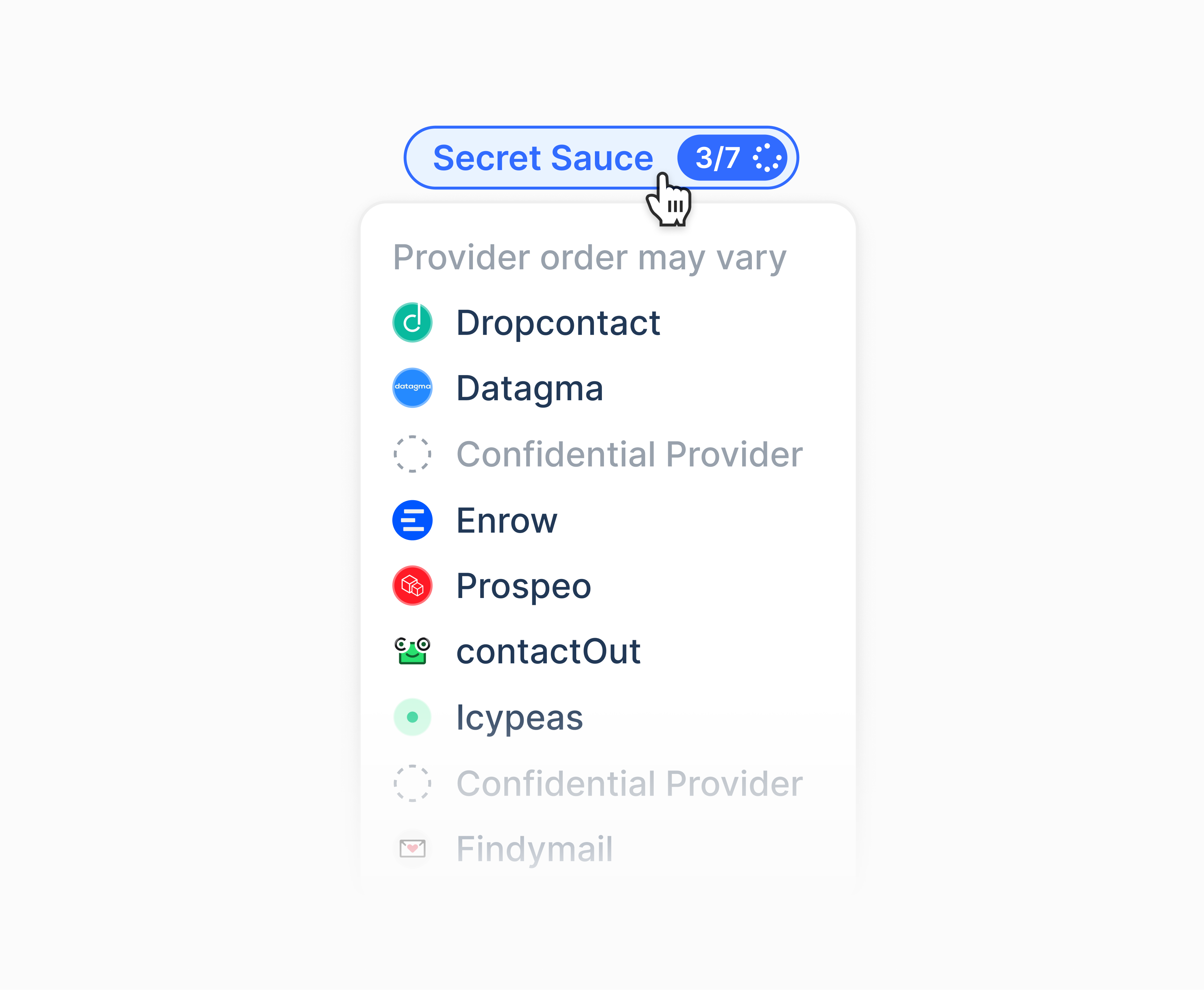 Enrichment menu enrichment lemlist