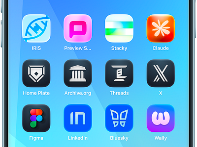 Mid-Year App Icon Showcase app branding compilation design gradient graphic design home screen icon illustration ios ios 26 iphone logo rounded showcase ui vector