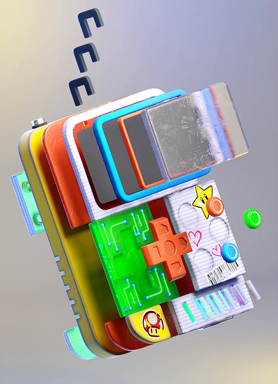 Summer mode ON 3d animation art blender branding design inspiration motion motion graphics product render retro games summer vibes tetris