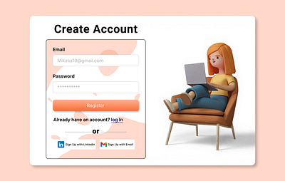 Day 062 : Sign Up Form dailyui