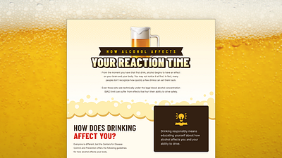 Alcohol effects infographic. alcohol beer infographic infographic design