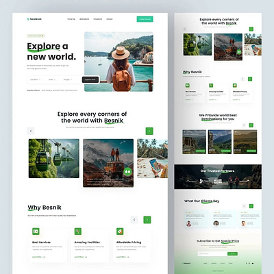 Travel website deisgn concept animation branding figma graphic design landing page design professional website travel website ui uiux web design website design