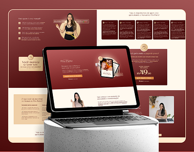 Landing Page - E-book design figma framer graphic design ui web webdesign website