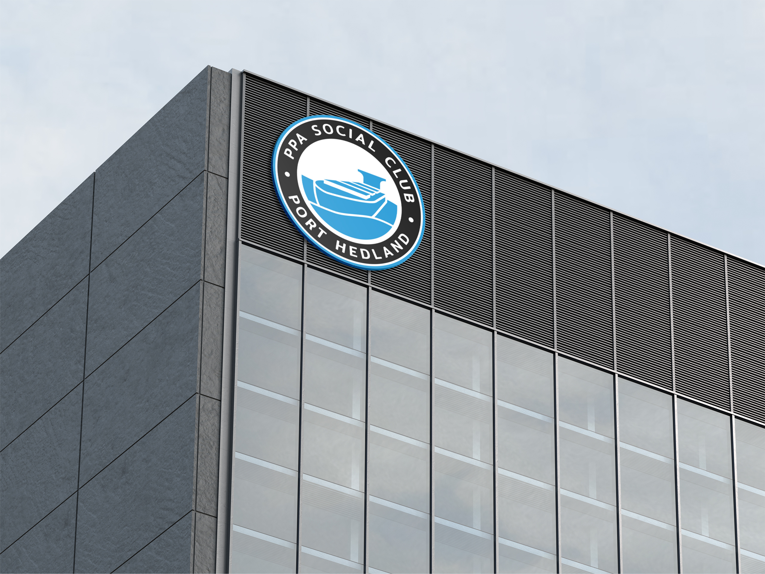 PPA Social Club, Port Hedland australia graphic design hedland logo logotype pilbara port ship sign transportation