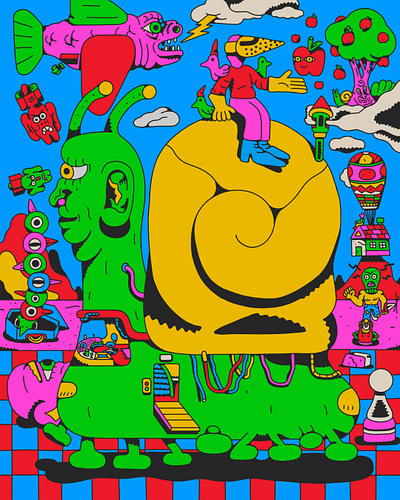 Go Slow Be Weird art artwork cartoon design graphic design illustration