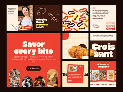 Chroi - Pastry Expert Store Social Media Post branding content instagram layout pattern social social media template