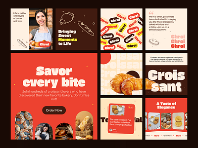 Chroi - Pastry Expert Store Social Media Post branding content instagram layout pattern social social media template