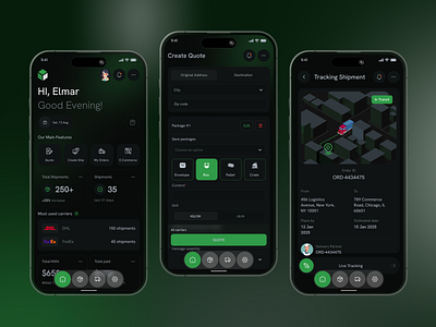Smart Logistics App UI app design cargo delivery delivery service interface international delivery logistic logistic app logistic company mobile app mobile app design package delivery shipment transpot ui ux